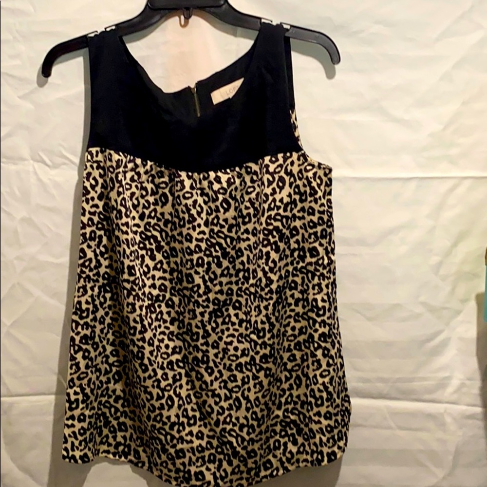 Women’s Ann Taylor LOFT Size M Leopard Blouse NWT!